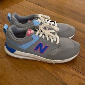 Gray girls new balance sneakers